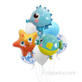 Star Fish Octopus Dolphin Crab Foil Ballons